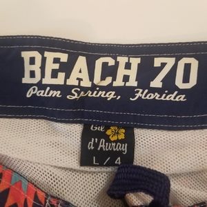 Beach 70, Gil Dauray Designed Board Shorts Size Large